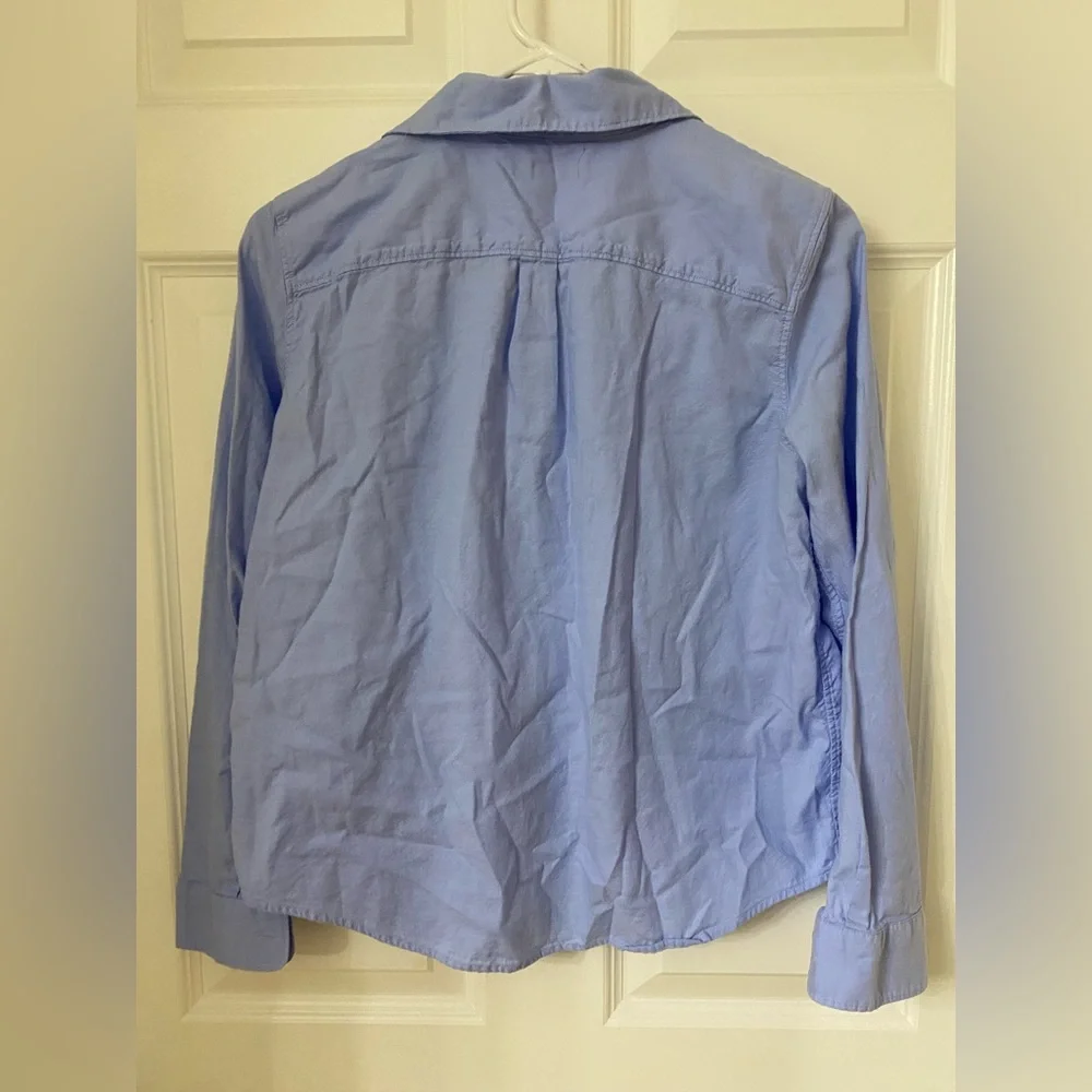 Banana Republic Blue Quinn Boy Fit Button Down - Picture 8 of 10